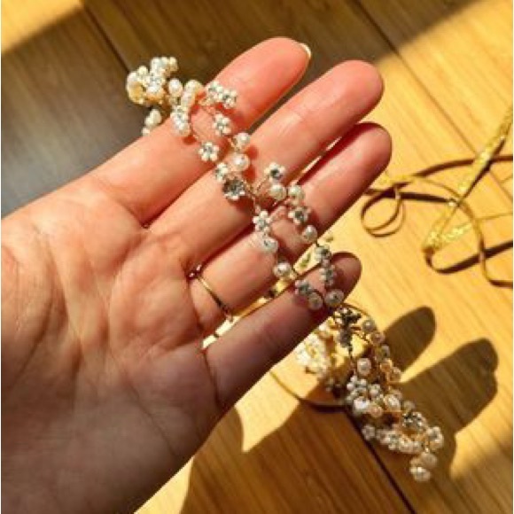 [NEW] Pearldrop Halo Wedding Headband from Anthropologie main image 5